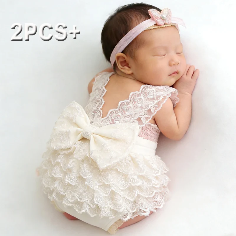 Baby Nursery Set - Ylsteed Neugeborenen Fotografie Spitze Strampler Set