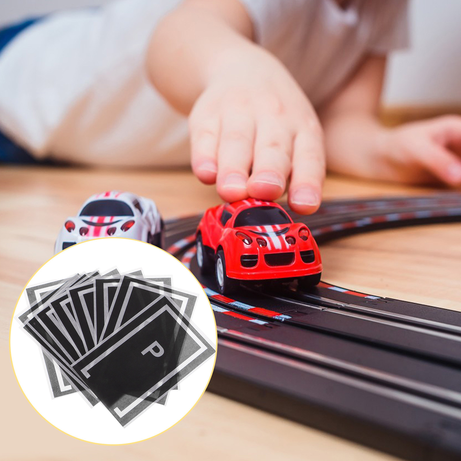 Wall Decal Nursery - 10 Stück Auto-Parkplatz-Aufkleber, Wandaufkleber, abnehmbare, abziehbare