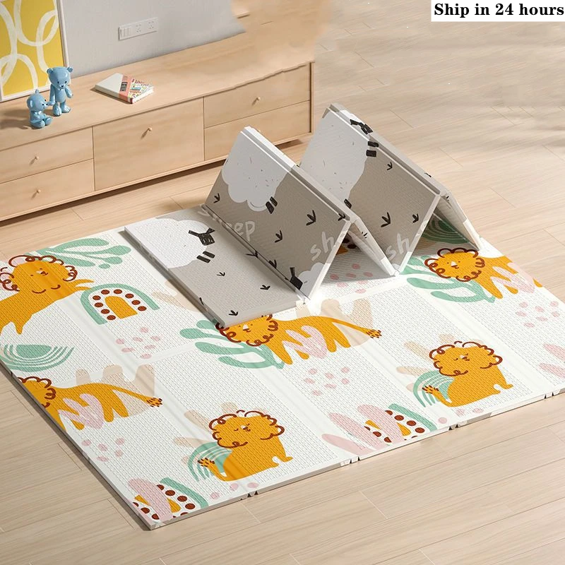 Baby Nursery Music - Baby-Spielmatten, faltbar, XPE-Puzzle-Matte, pädagogischer Kinderteppich im