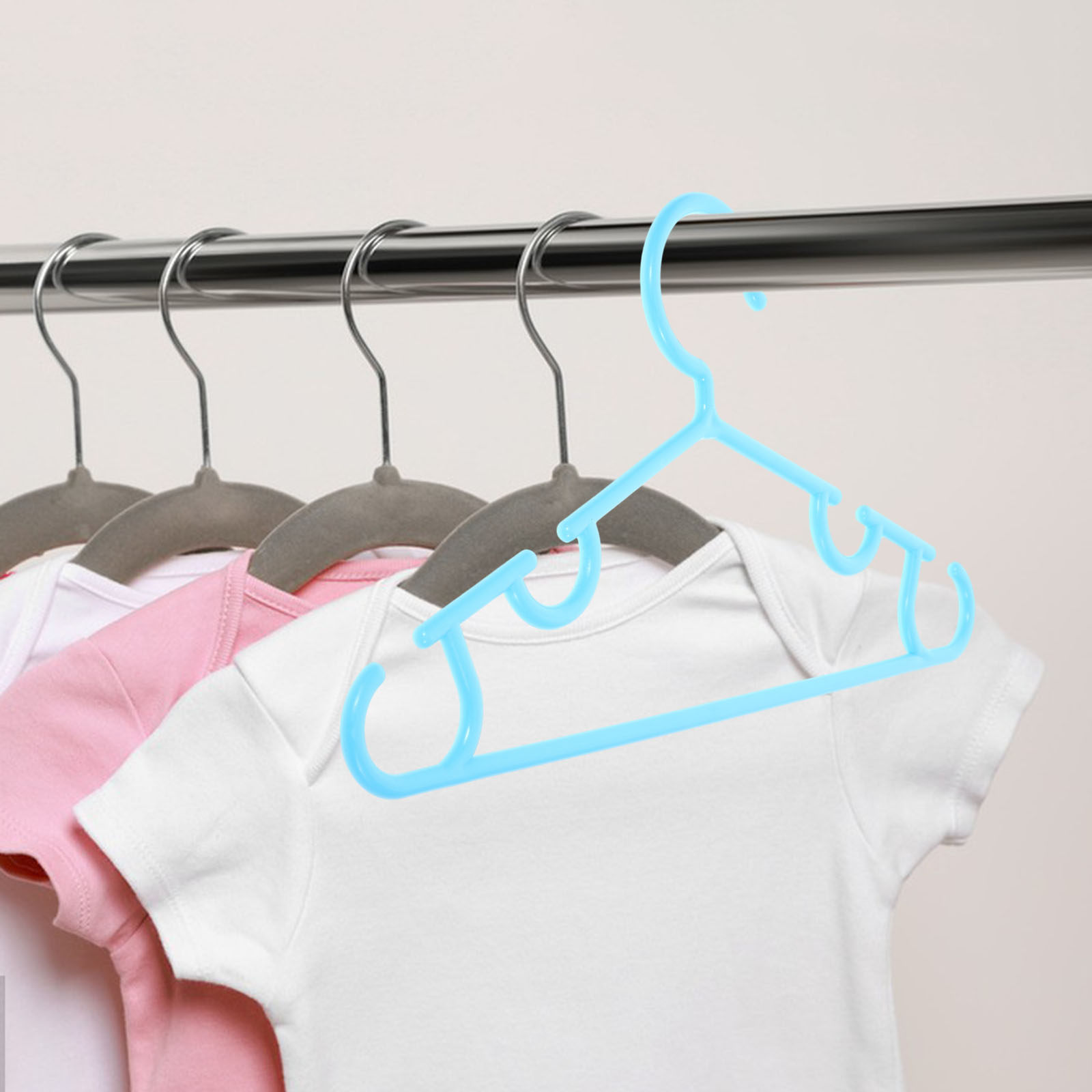 Baby Nursery Hangers - 10 Stück Sichere, Praktische, Rutschfeste Baby-Kleiderbügel
