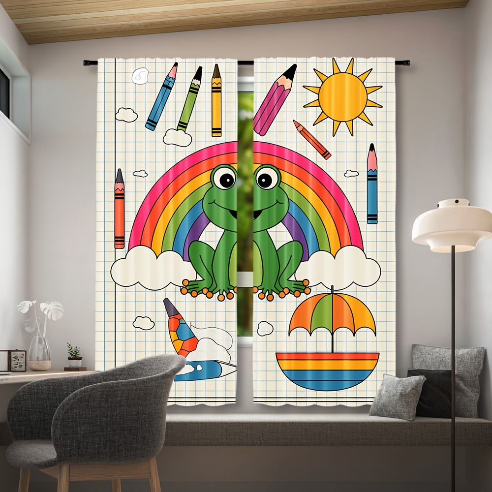 Niedlicher Regenbogen-Frosch-V – Baby Nursery Themes Boy Bewertung und Preis