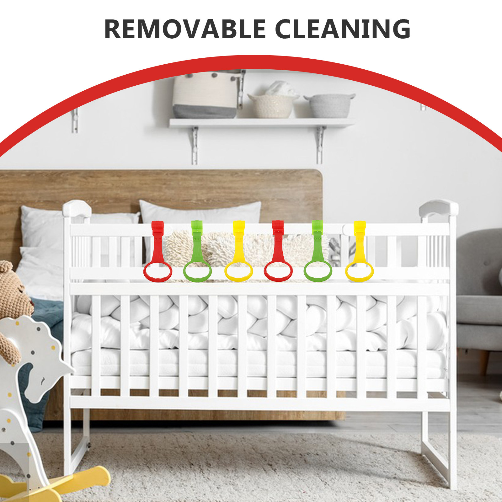 6 Stück Babybett-Hängeringe fü – Baby Nursery Usa Bewertung und Preis