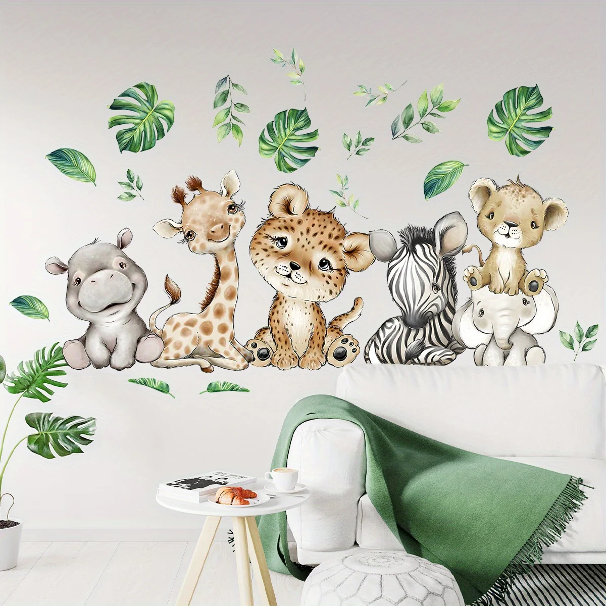 1PC Cartoon Nette Nilpferd Tig – Wall Decal Nursery Bewertung und Preis