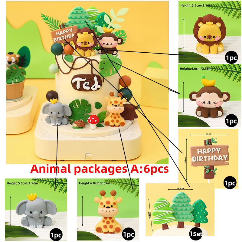 Zoo-Dschungeltiere Kuchendekor – Baby Nursery Jungle Theme Bewertung und Preis