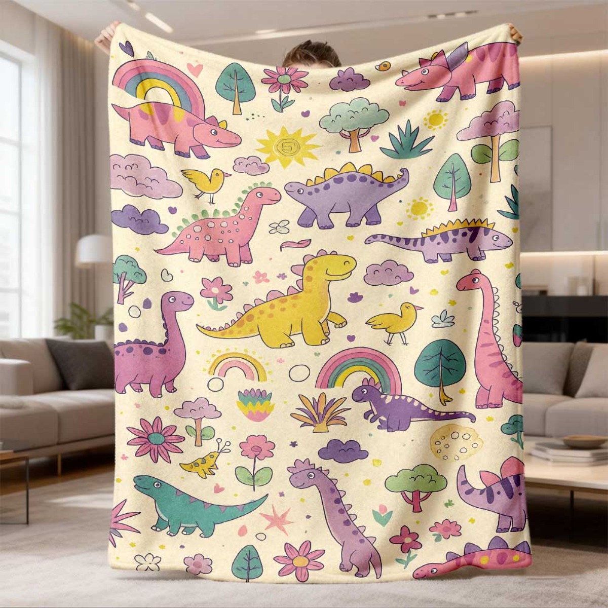 Supersüße Dinosaurier-Regenbog – Baby Nursery Themes Boy Bewertung und Preis