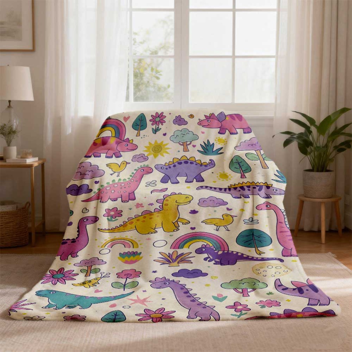Supersüße Dinosaurier-Regenbog – Baby Nursery Themes Boy Bewertung und Preis