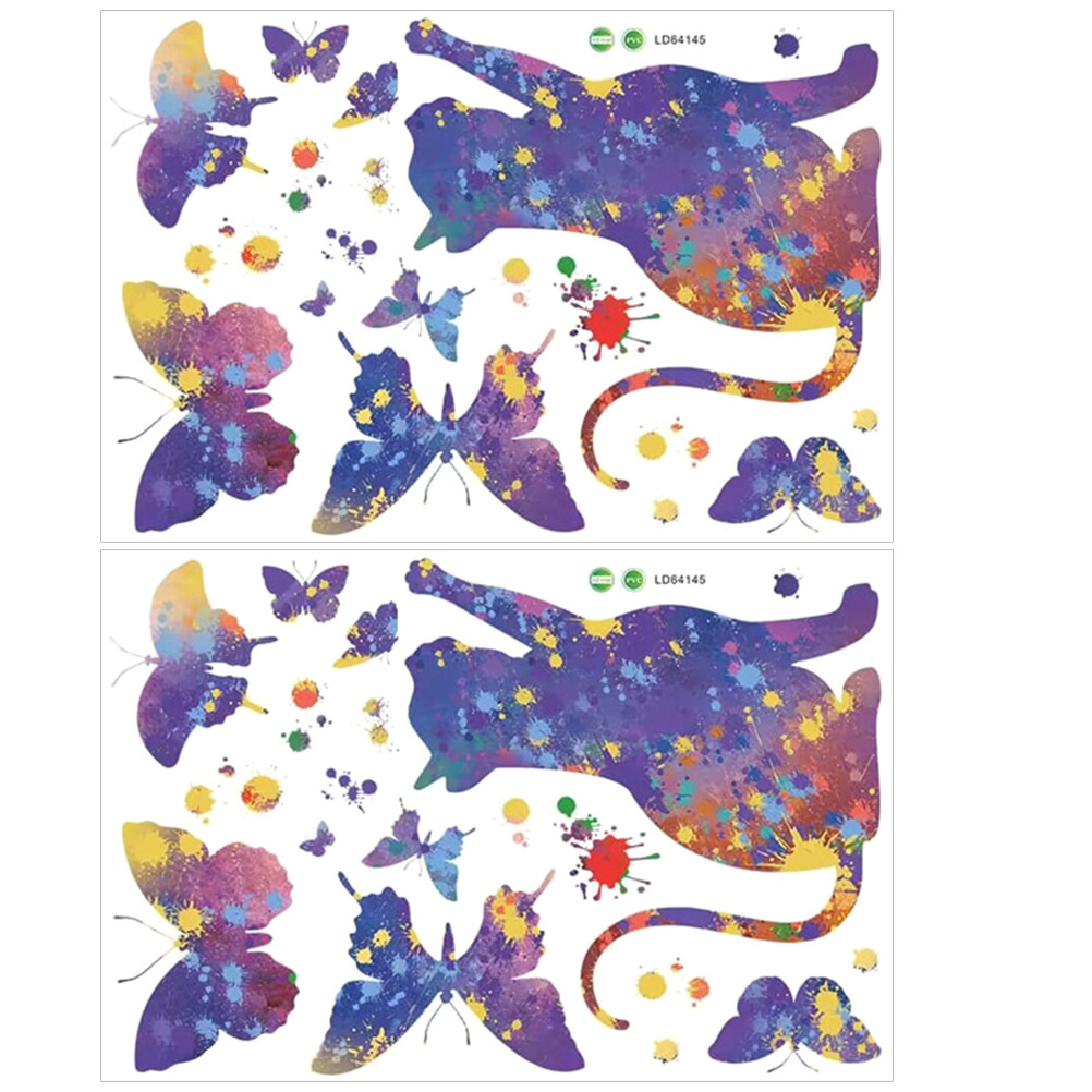 2 Blatt Katzen-Aufkleber für d – Wall Decal Nursery Bewertung und Preis