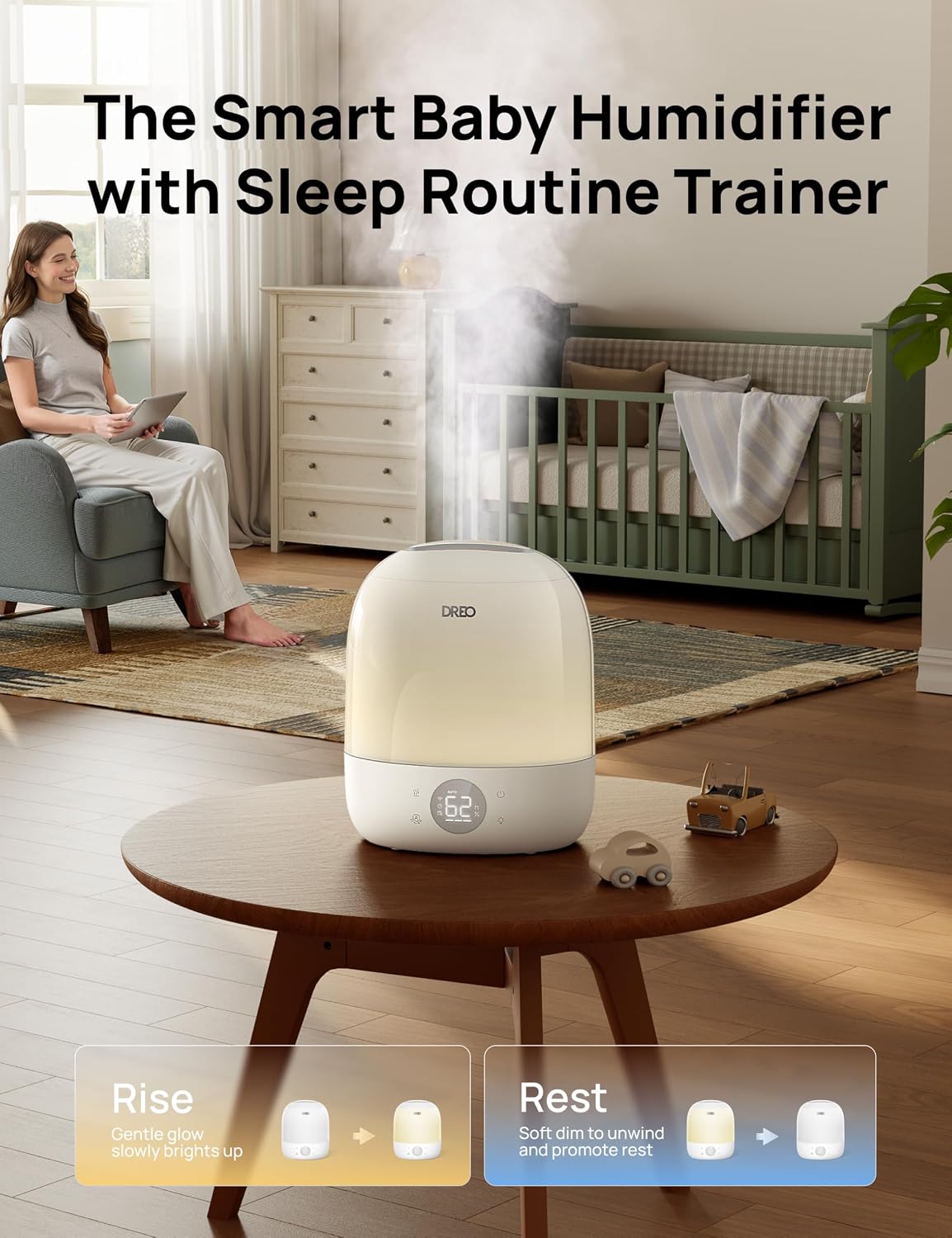 30-Stunden-Kaltnebel-Luftbefeu – Humidifier Nursery Quiet Bewertung und Preis