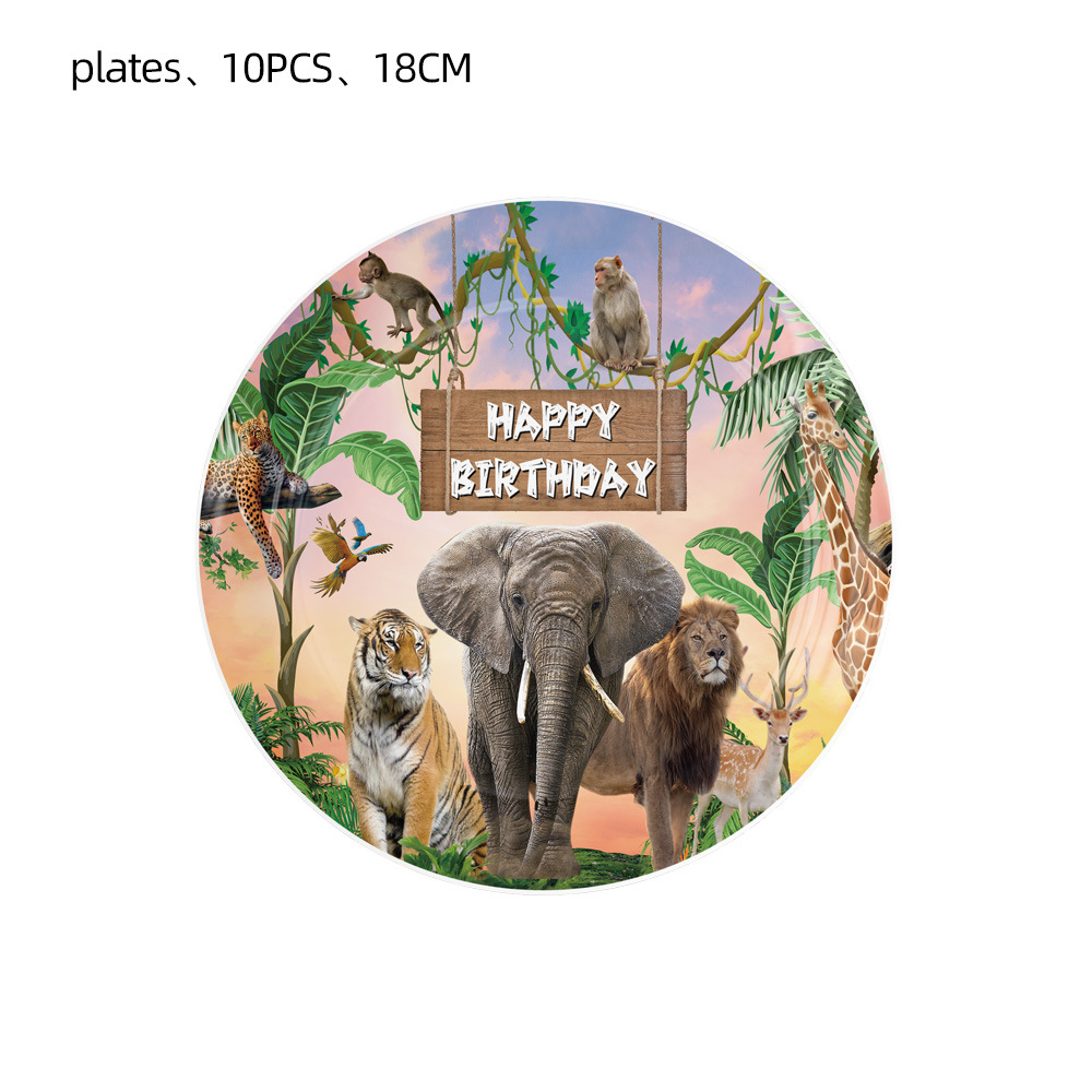 Dschungel Einweg-Pappteller, S – Baby Nursery Jungle Theme Bewertung und Preis