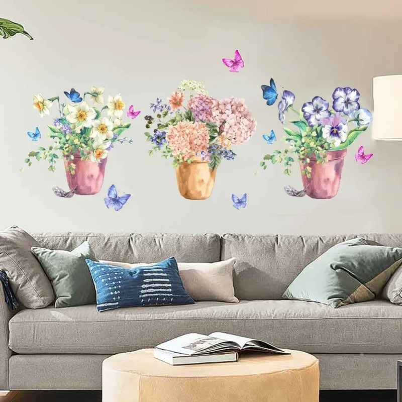 Pastellfarbene Hortensien- und – Wall Decal Nursery Bewertung und Preis