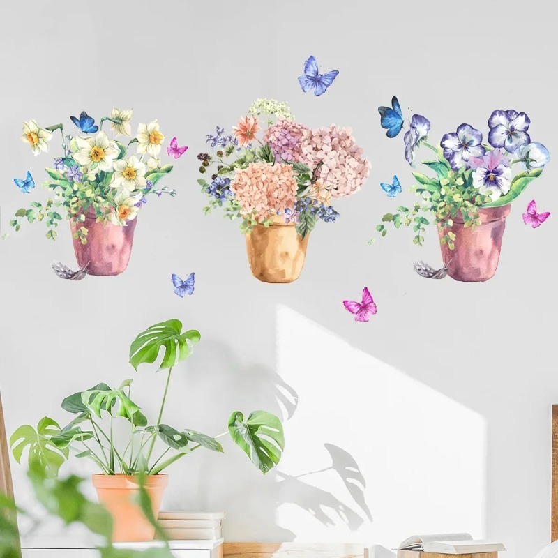 Pastellfarbene Hortensien- und – Wall Decal Nursery Bewertung und Preis