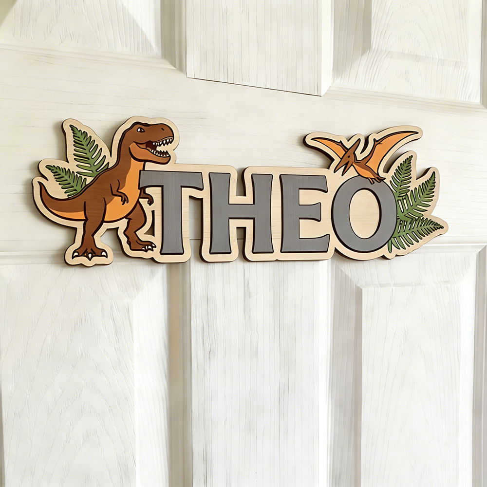 Personalisiertes Dinosaurier-N – Baby Nursery Usa Bewertung und Preis