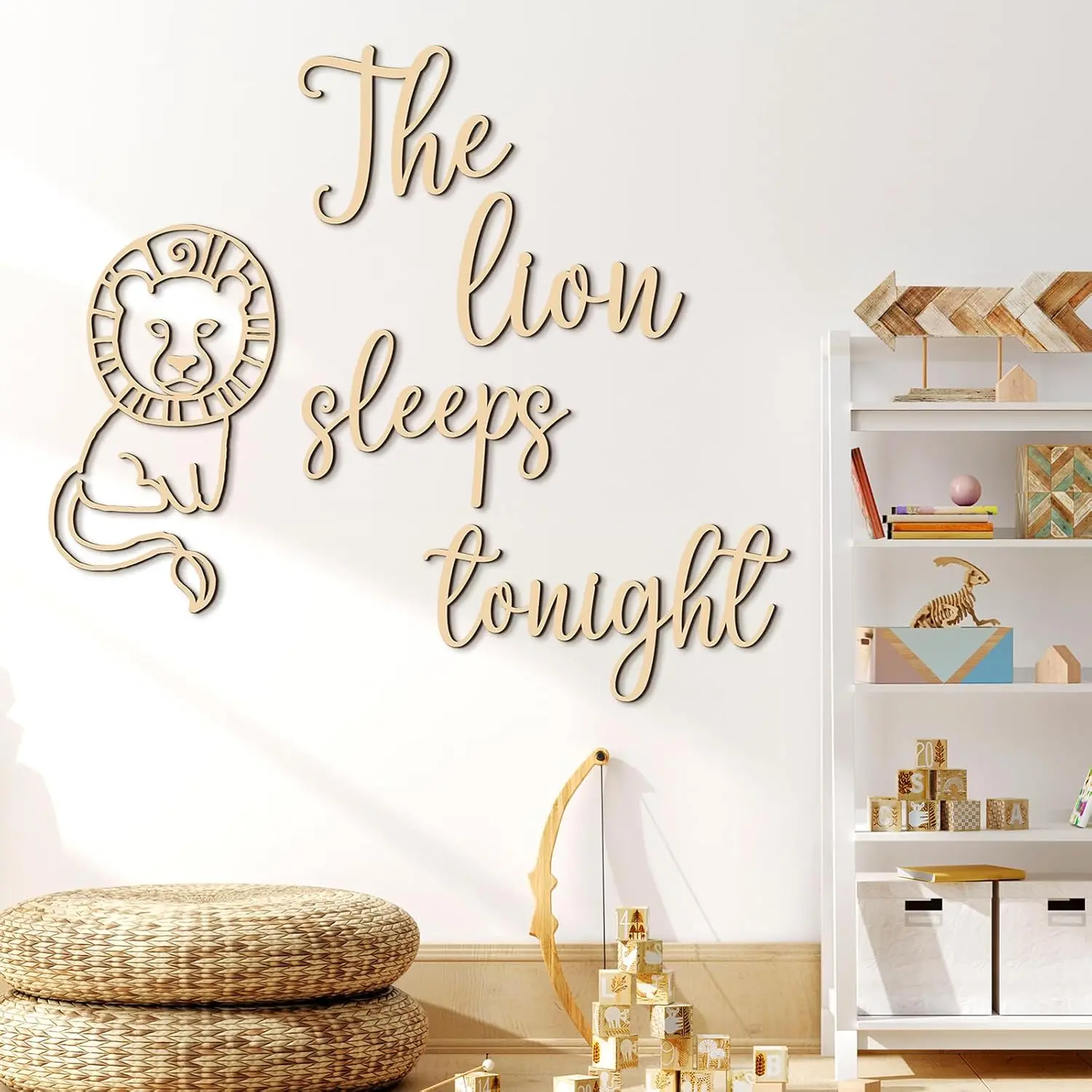 Der Löwe schläft heute Nacht,  – Baby Nursery Jungle Theme Bewertung und Preis