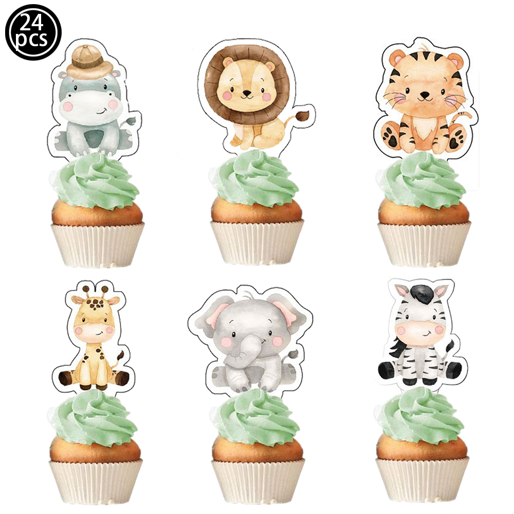 Cupcake-Topper für die Safari- – Baby Nursery Jungle Theme Bewertung und Preis