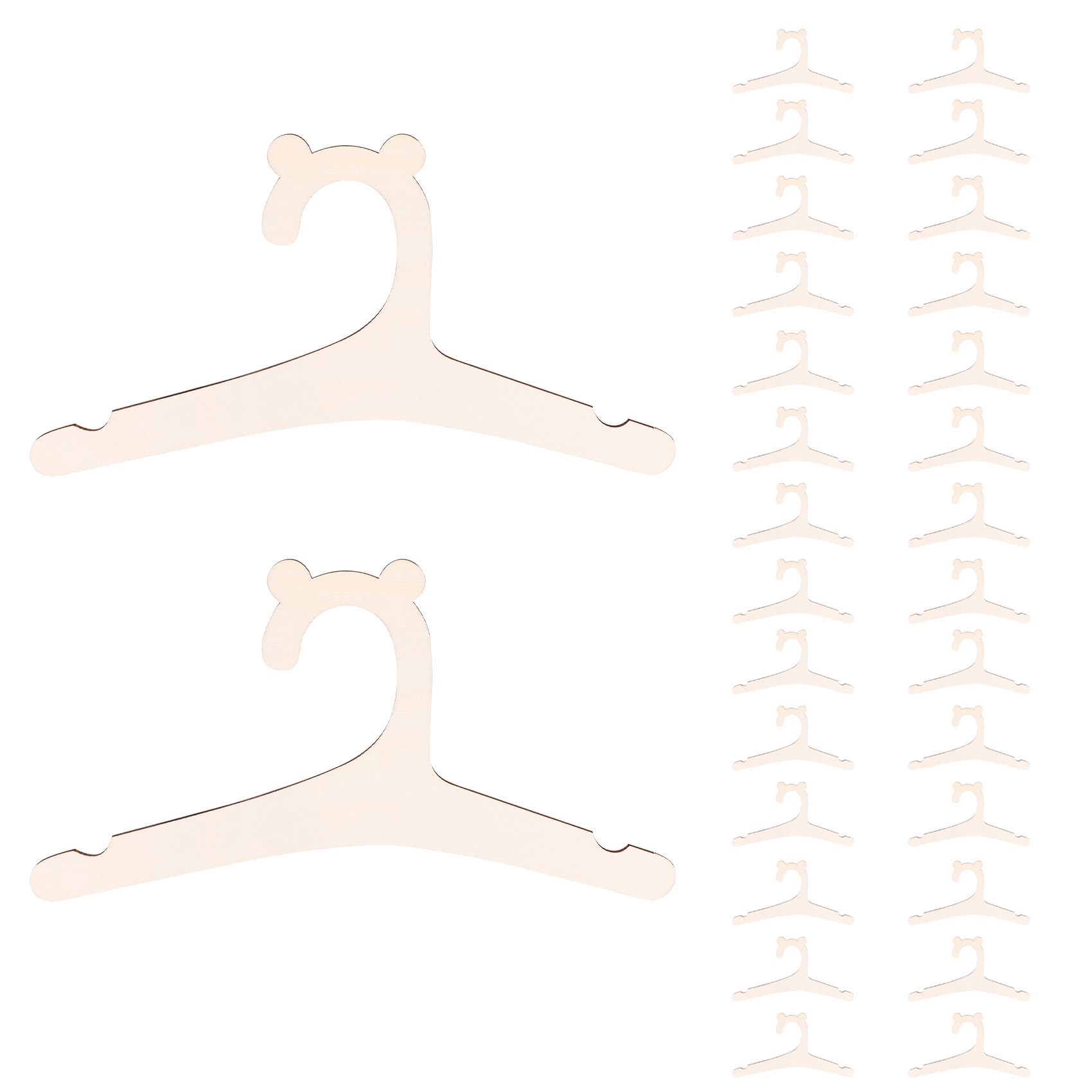 Y42A-30 Stück Holzkleiderbügel – Baby Nursery Hangers Bewertung und Preis
