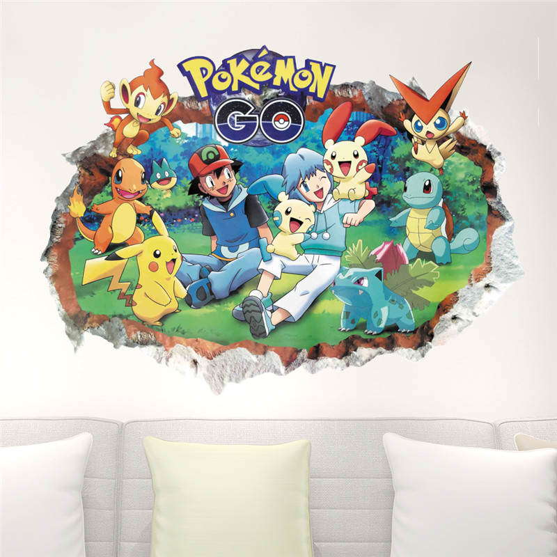 Cartoon Pokémon Pikachu Wanda  – Wall Decal Nursery Bewertung und Preis