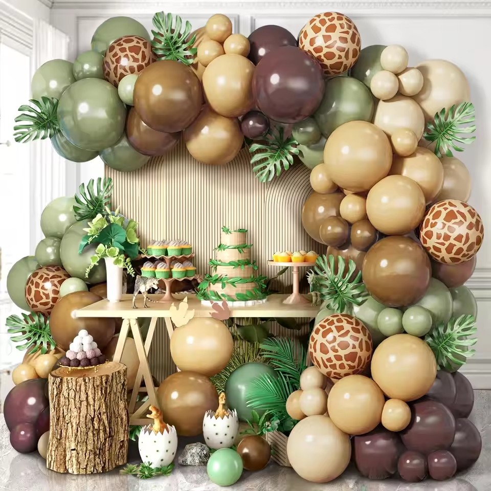 Salbeigrüner und Brauner Ballo – Baby Nursery Jungle Theme Bewertung und Preis