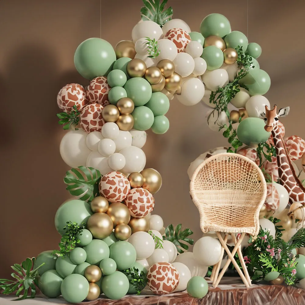 Salbeigrüner und Brauner Ballo – Baby Nursery Jungle Theme Bewertung und Preis