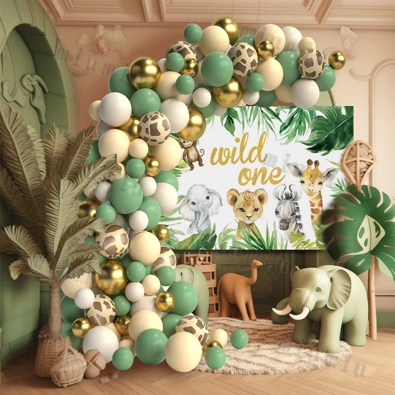 Salbeigrüner und Brauner Ballo – Baby Nursery Jungle Theme Bewertung und Preis