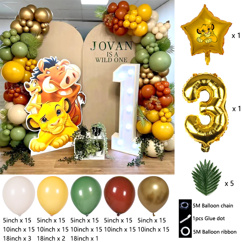 König der Löwen Themen-Ballon- – Baby Nursery Jungle Theme Bewertung und Preis