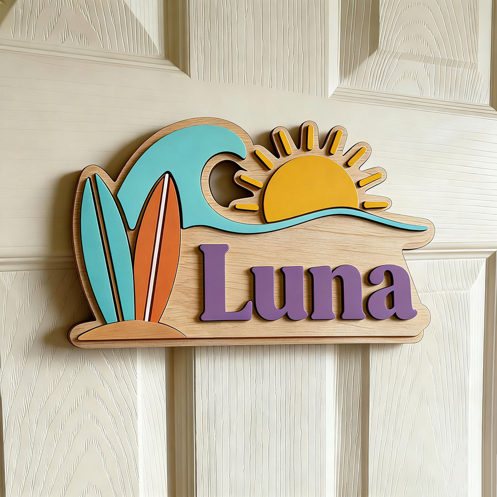 Personalisiertes Strandwellen- – Baby Nursery Usa Bewertung und Preis