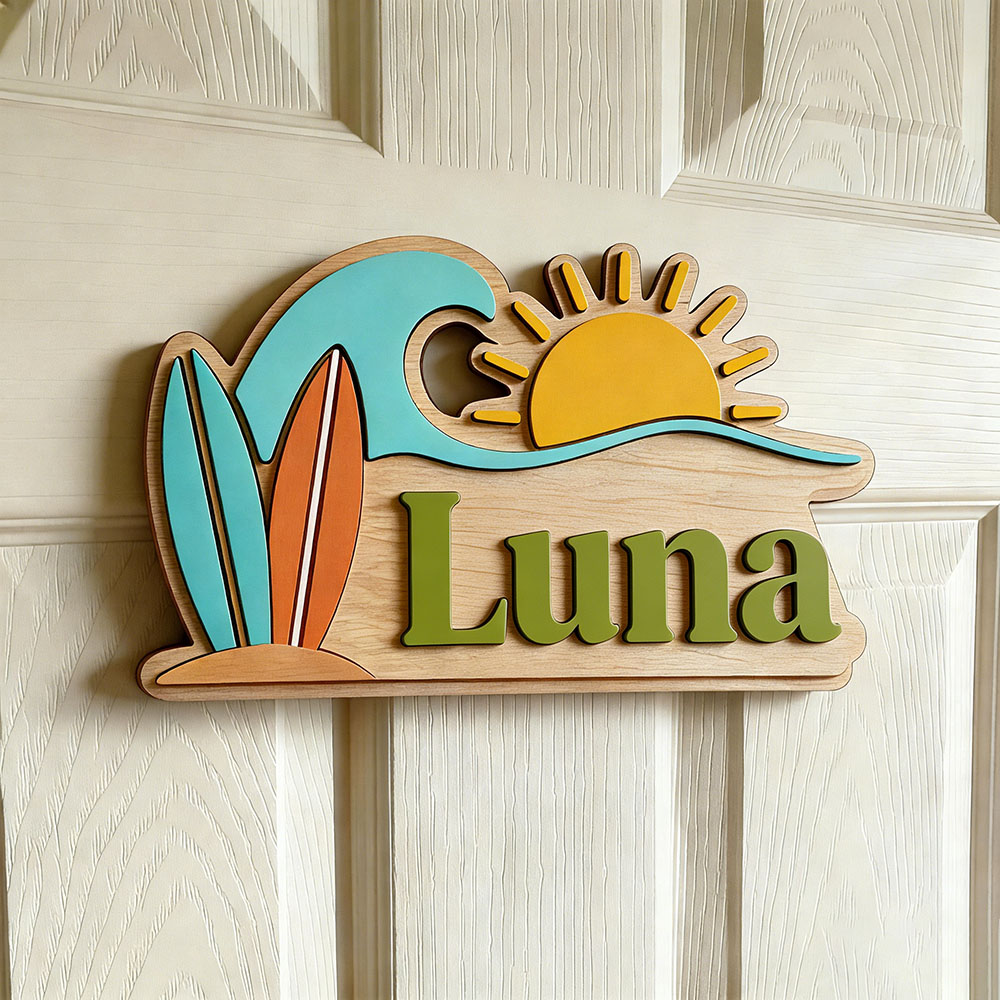 Personalisiertes Strandwellen- – Baby Nursery Usa Bewertung und Preis