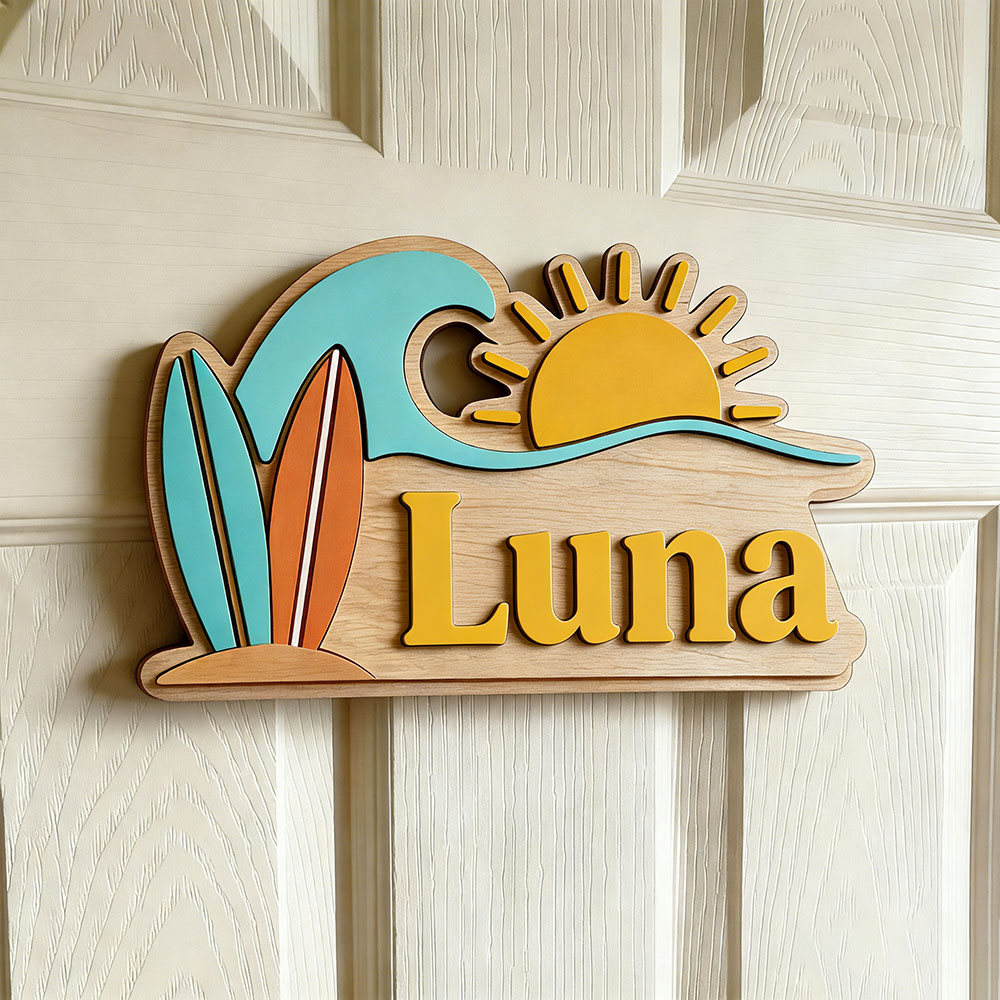Personalisiertes Strandwellen- – Baby Nursery Usa Bewertung und Preis