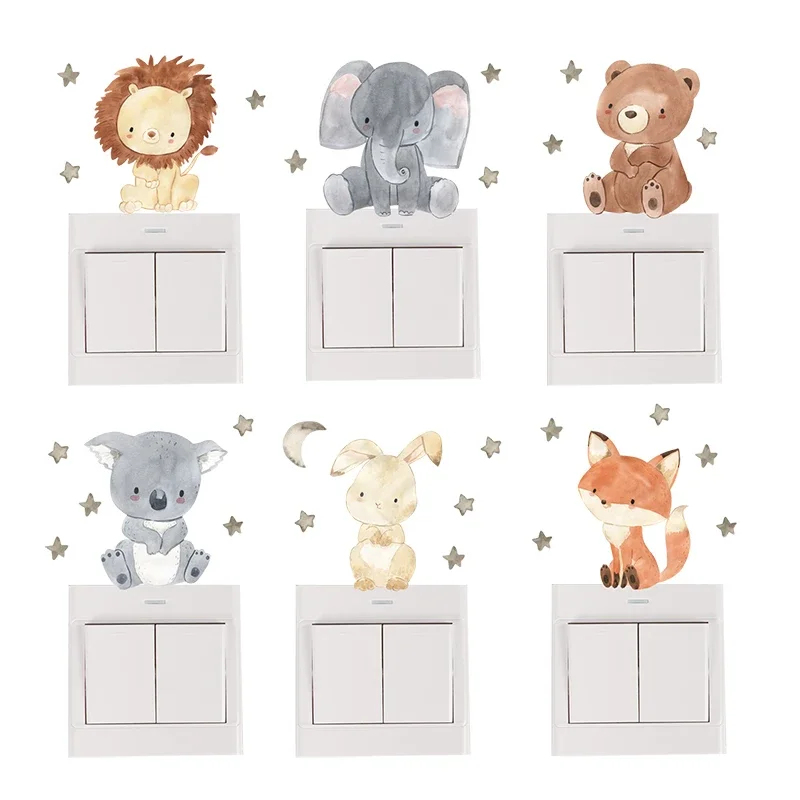 1/2/4/6set Cartoon-Tiere Wanda – Wall Decal Nursery Bewertung und Preis