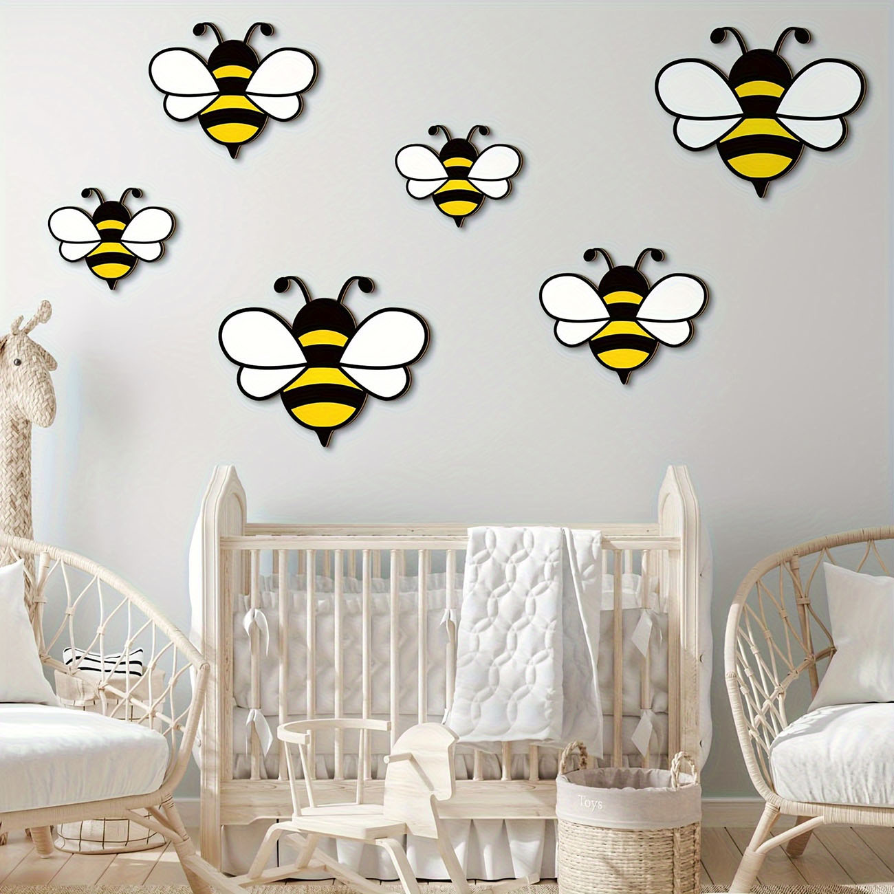 6 Stück niedliche Bienen-Wanda – Wall Decal Nursery Bewertung und Preis
