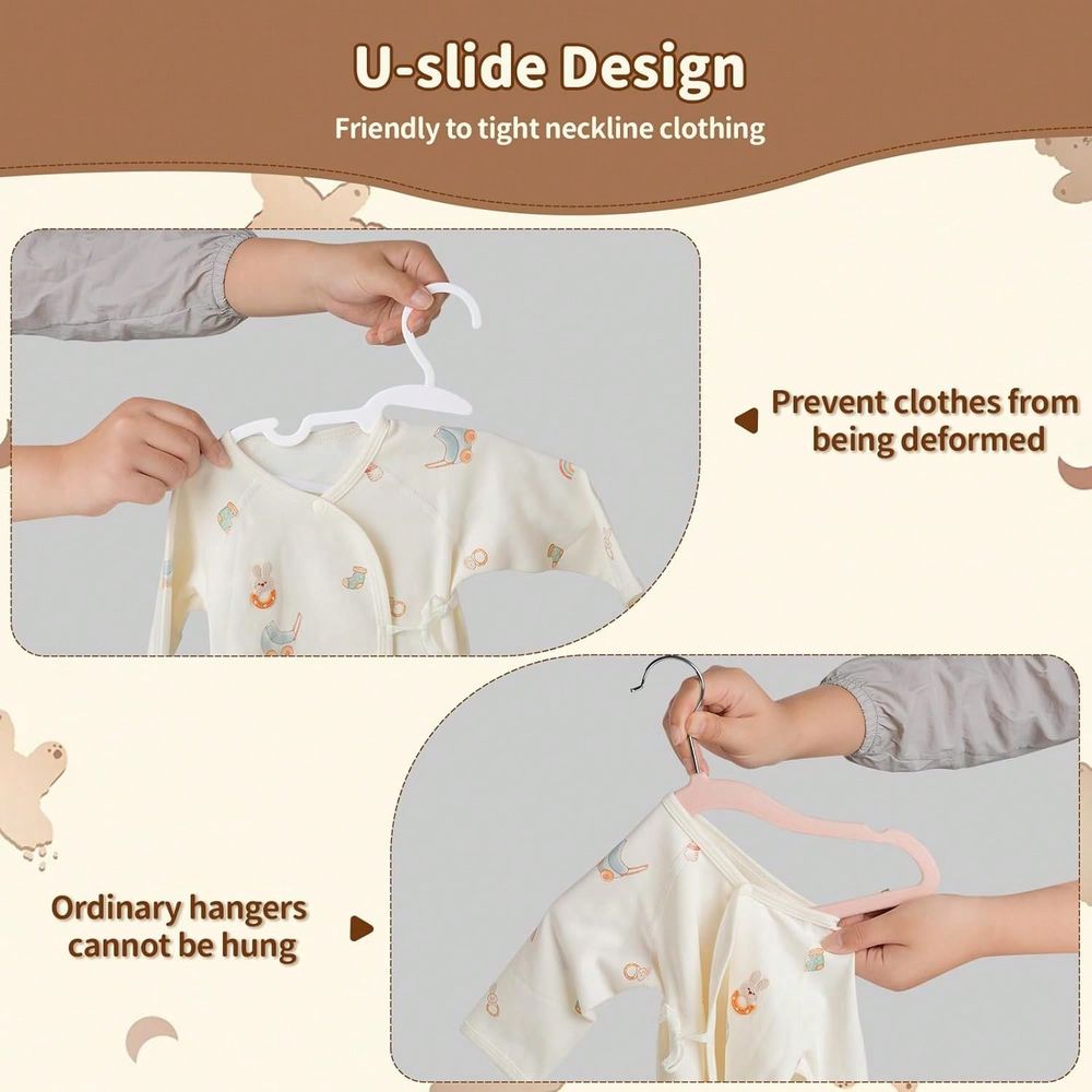 70 100er-Pack Kinderbügel aus  – Baby Nursery Hangers Bewertung und Preis