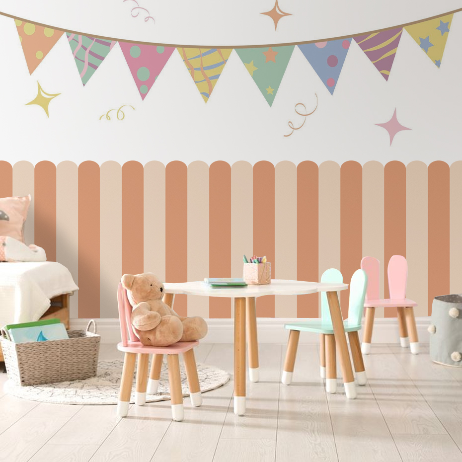 Mehrfarbige vertikal gestreift – Wall Decal Nursery Bewertung und Preis