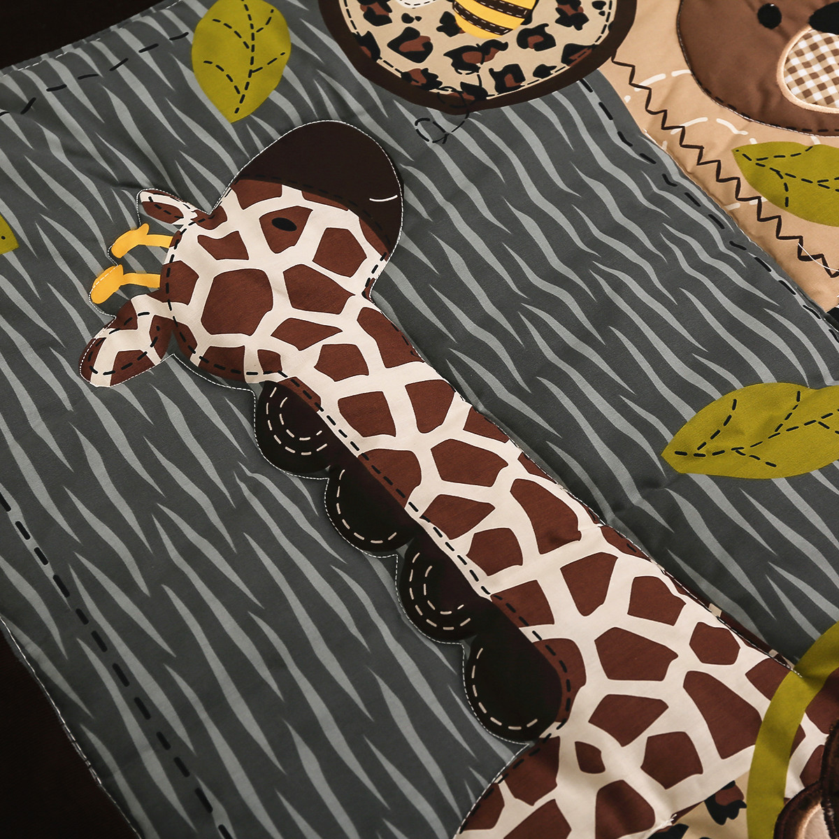 3-teiliges besticktes Bettwäsc – Baby Nursery Jungle Theme Bewertung und Preis